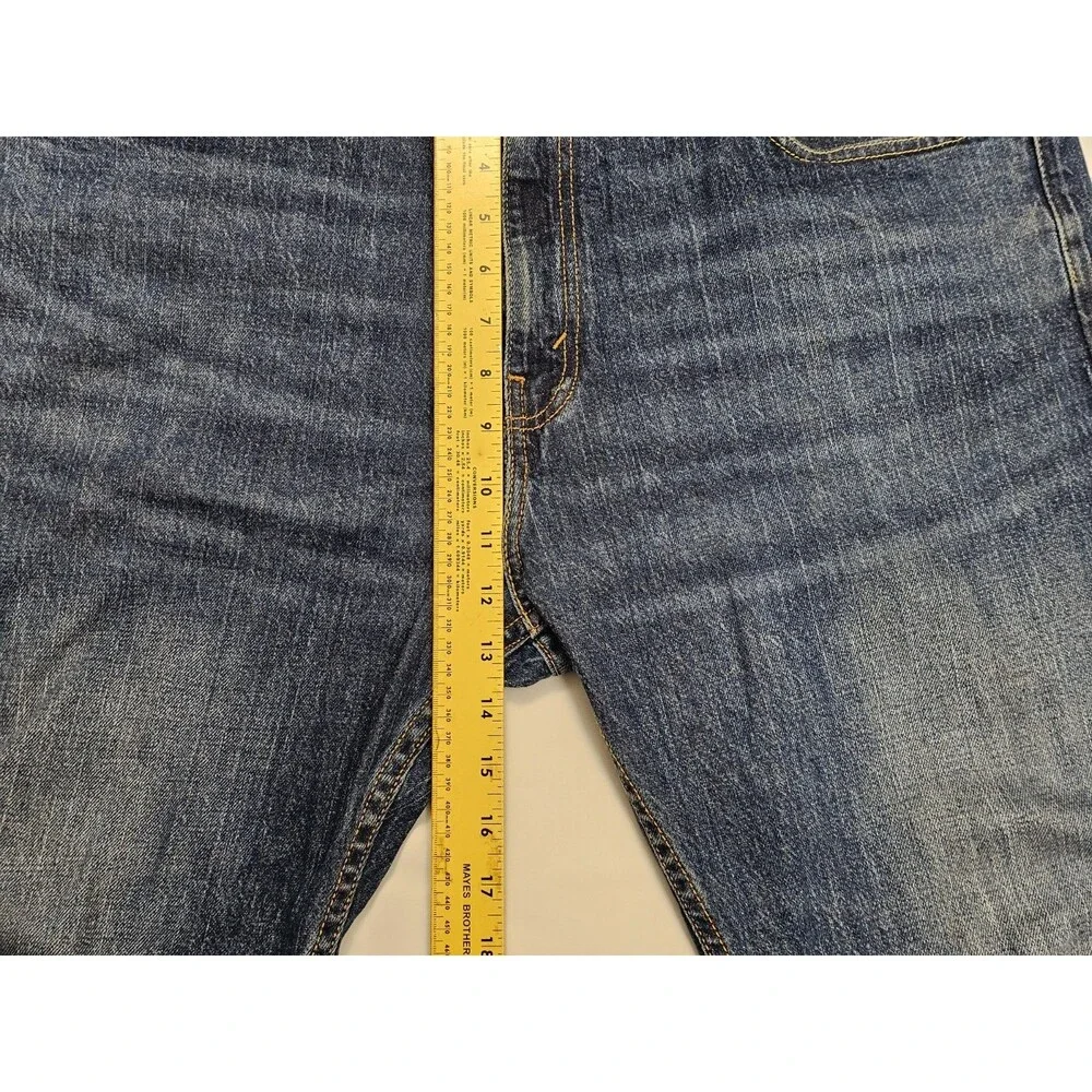 Levi's 505 Regular‎ Fit Men Mid Rise Straight Blue Jeans Size 38x30 Denim